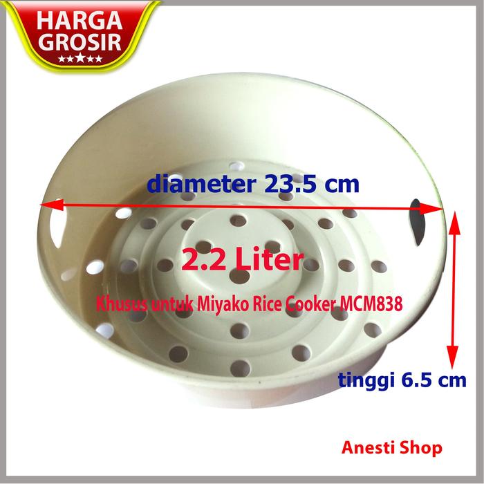 Gambar Steamer Wadah Kukusan Magic Com Rice Cooker Miyako Tipe 2.2 L - MCM838 dari Anesti Shop undefined Tokopedia