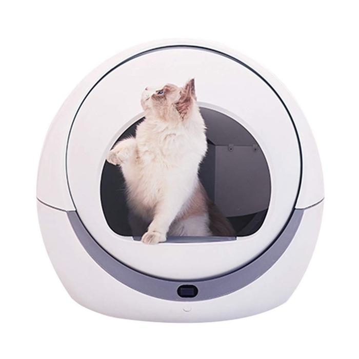 round automatic litter box