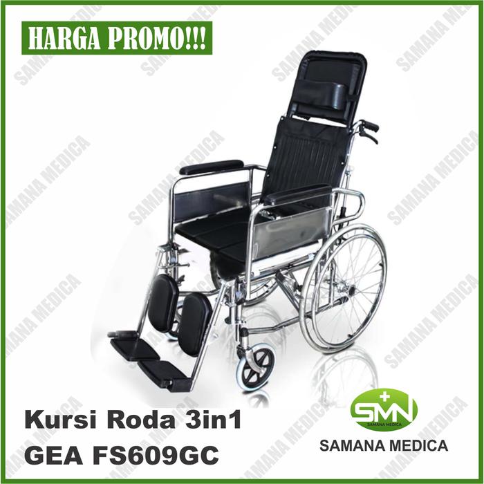 Jual Kursi Roda 3in1 Sella Dy02608gc Reclining Tidur Duduk Toilet Murah Kota Surabaya Samana Medica 