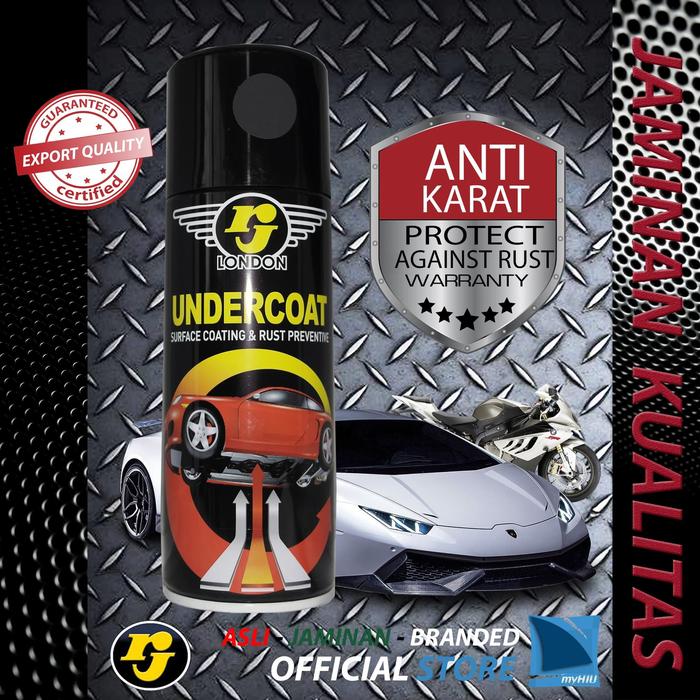 Gambar Cat Kolong Mobil ANTI KARAT 400cc HITAM - Undercoat Paint RJ LONDON dari myHIU Official Store undefined Tokopedia
