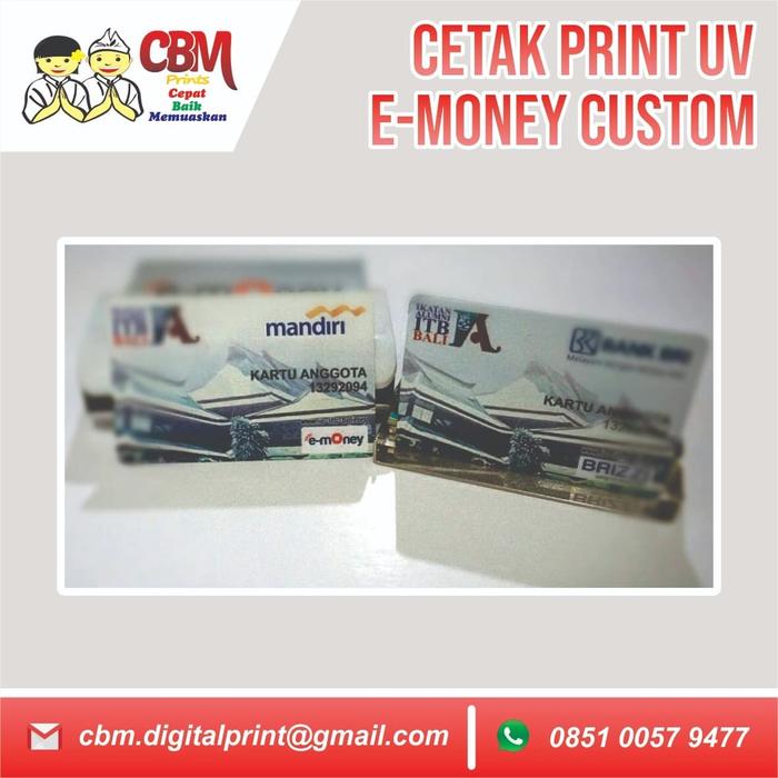 Gambar Cetak Print UV E-Money Custom Kartu Anggota Member Card dari CBM Prints undefined Tokopedia