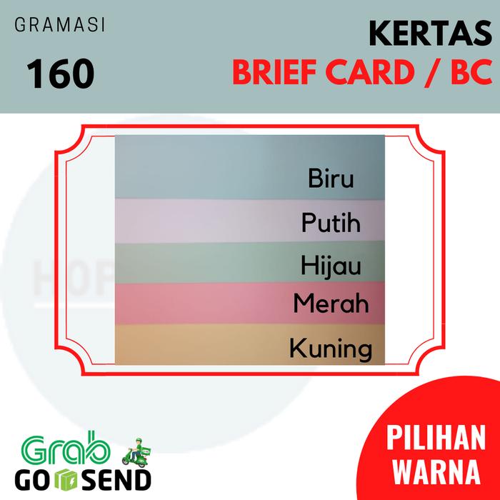 Gambar Kertas Brief Card A4 160 gsm - 30 lembar / Kertas BC / Kertas Gambar - Putih dari Hope Paper undefined Tokopedia