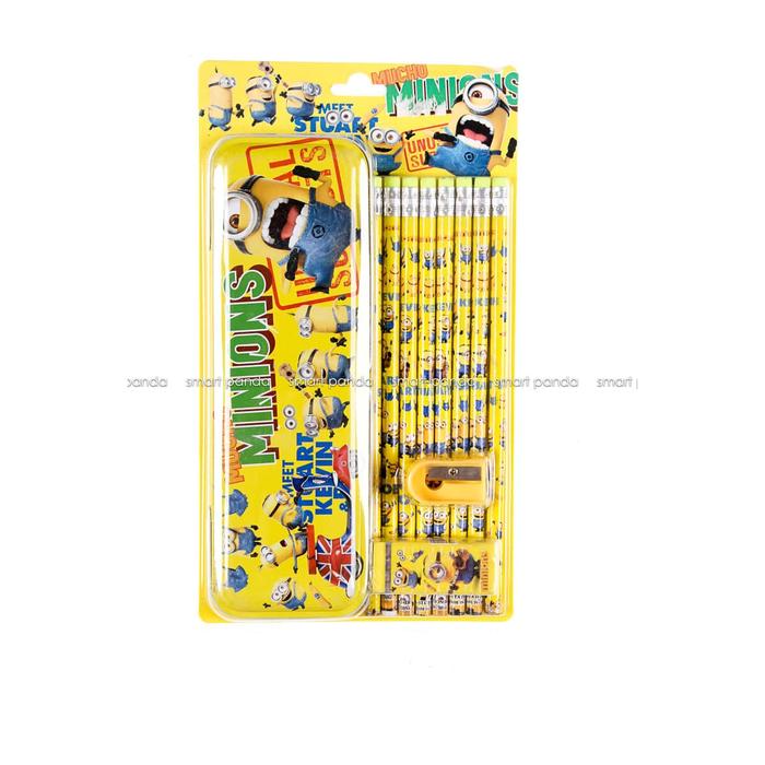 Gambar Study Set/Paket Alat Tulis Set Minion JX-8819 dari Smart Panda Shop undefined Tokopedia