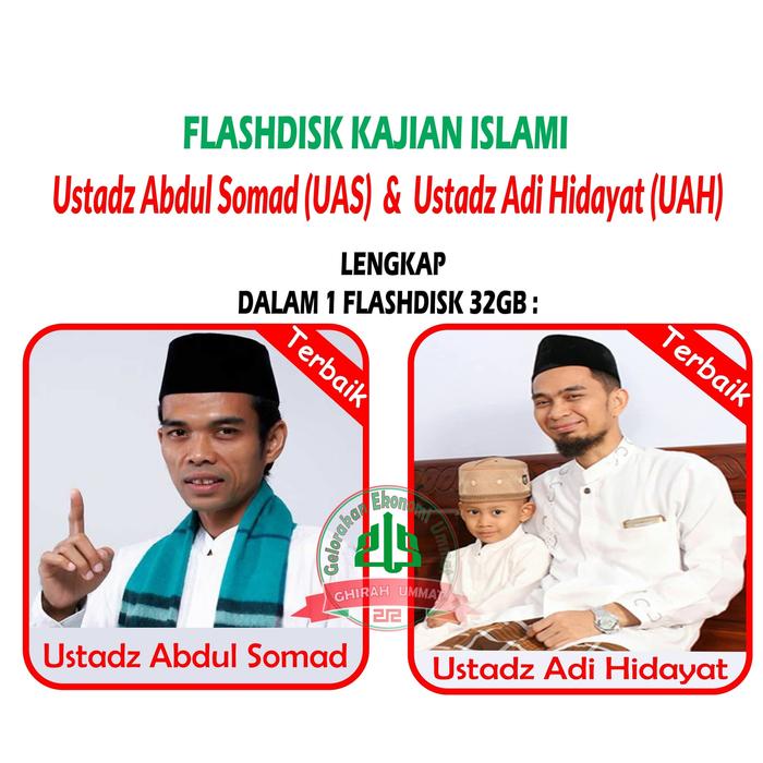Jual Flashdisk 32gb Kajian Islami Ustadz Abdul Somad Ustadz Adi Hidayat Jakarta Selatan Ghirah Ummat 212 Tokopedia