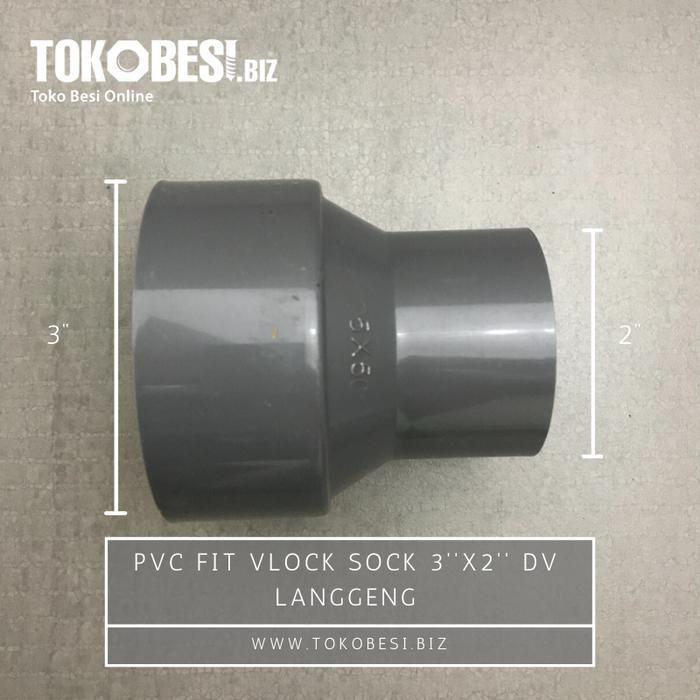 Gambar PVC Fit Vlock Sock 3''x2'' DV merk Langgeng dari Teguh tokobesi undefined Tokopedia