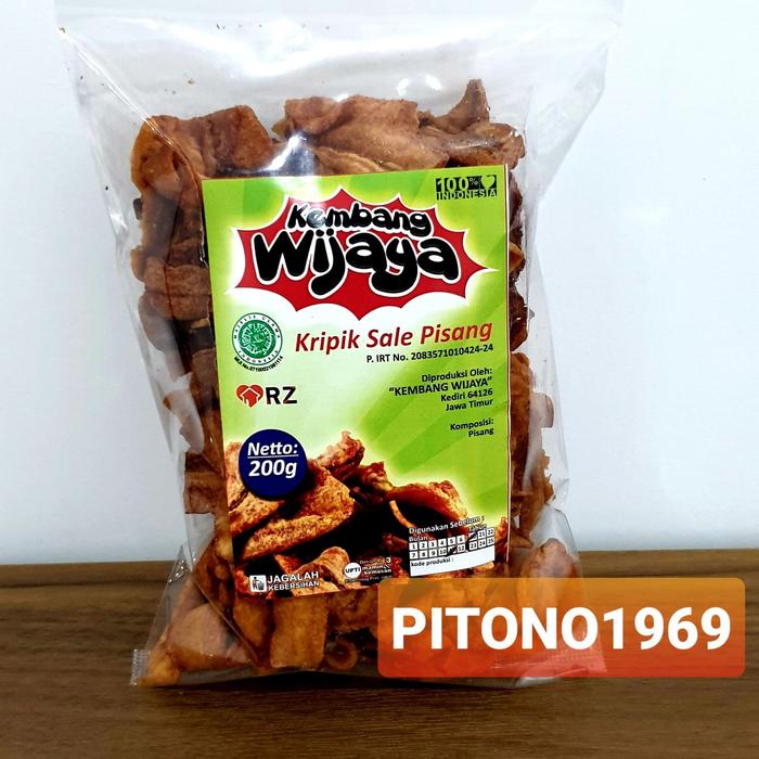 Gambar Keripik Sale Pisang KEMBANG WIJAYA 200gr Khas Kediri dari tokoPITONO1969 undefined Tokopedia