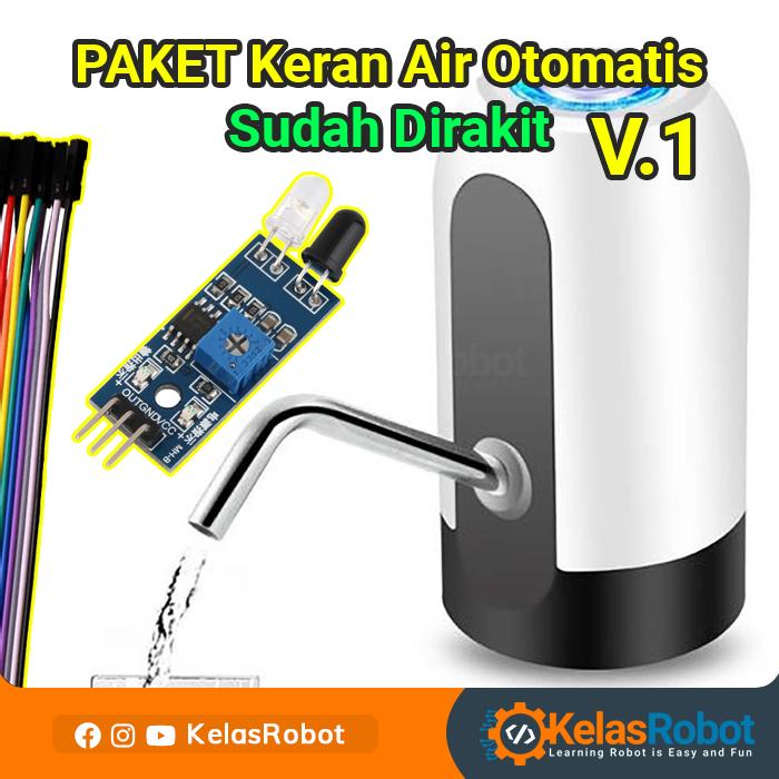 Gambar Paket Keran Pompa Air Otomatis SUDAH DIRAKIT V1 IR Obstacle dari KelasRobot undefined Tokopedia