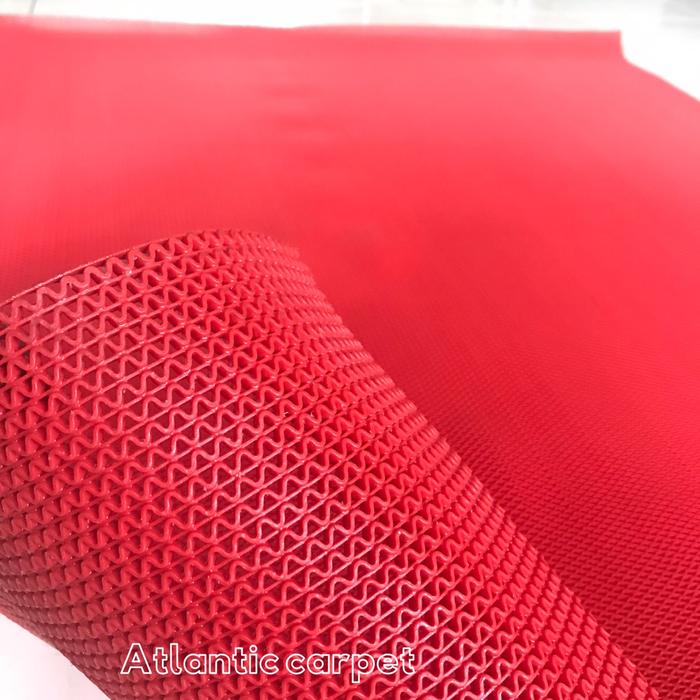 Gambar Karpet karet PVC X-TYPE meteran lebar 120 cm (Anti Slip) - Merah dari Atlantic Carpet undefined Tokopedia