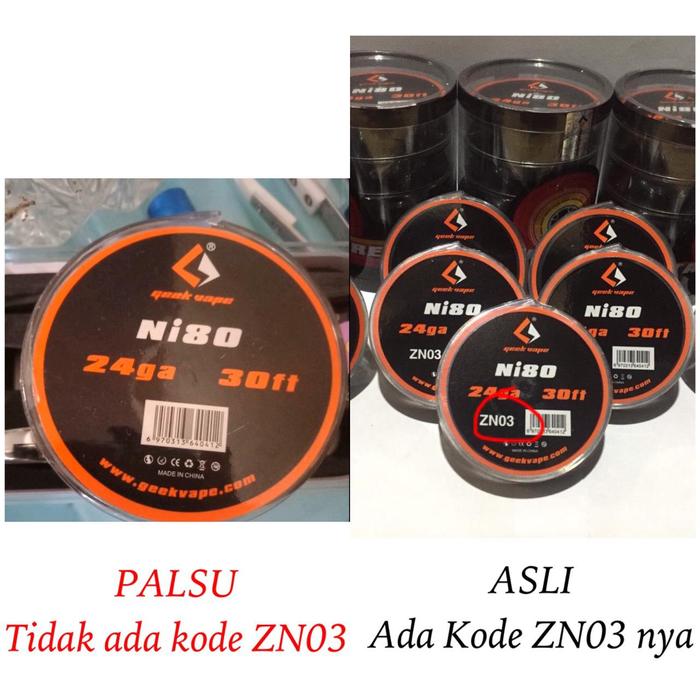 Jual Kawat Geek GeekVape Coil Ni80 Nichrome 80 24 26 28 awg ga authentic -  Kota Administrasi Jakarta Utara - Box Mod Diy Alumunium