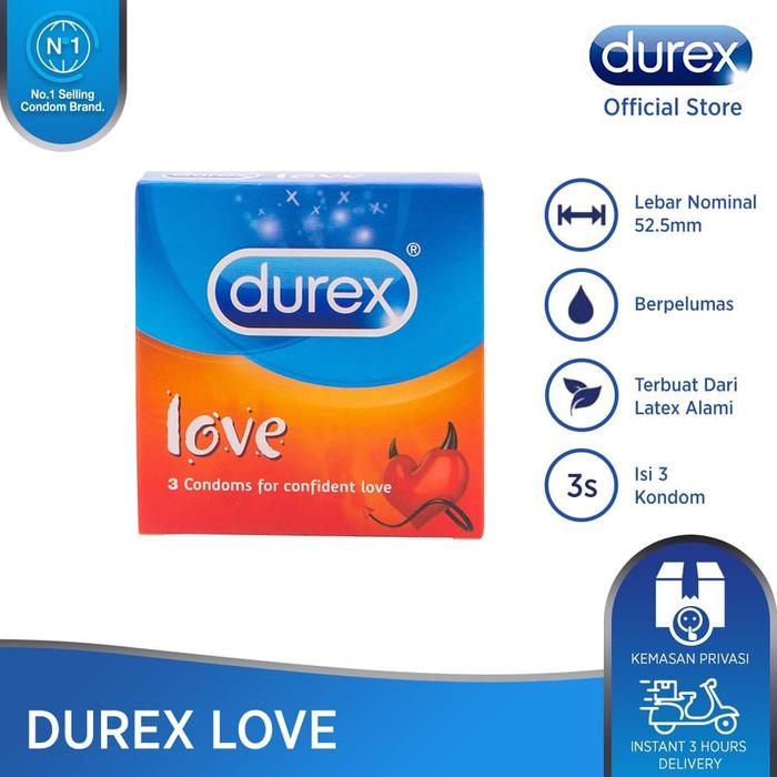 Gambar Durex Love - isi 3 foil - Kondom Basic Berpelumas Kenikmatan Lebih dari Durex Store undefined Tokopedia