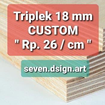 Gambar Triplek 18 mm / Potong Custom / Triplek/ jasa cutting / mdf / pvc foam dari Seven Dsign Art undefined Tokopedia