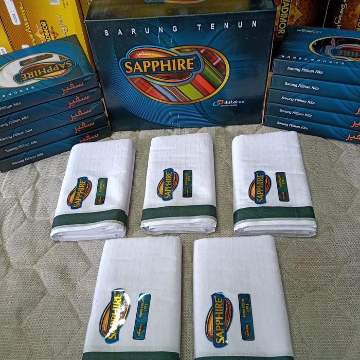 Gambar sarung shappire putih dari alvinshop10 undefined Tokopedia