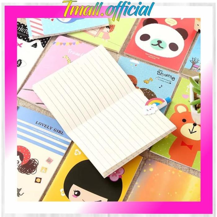 Gambar R038 BUKU TULIS MINI CARTOON NOTE BOOK KARTUN CATATAN LUCU ANAK SEKOLA - BUKU RANDOM dari TokoMurahcoid undefined Tokopedia