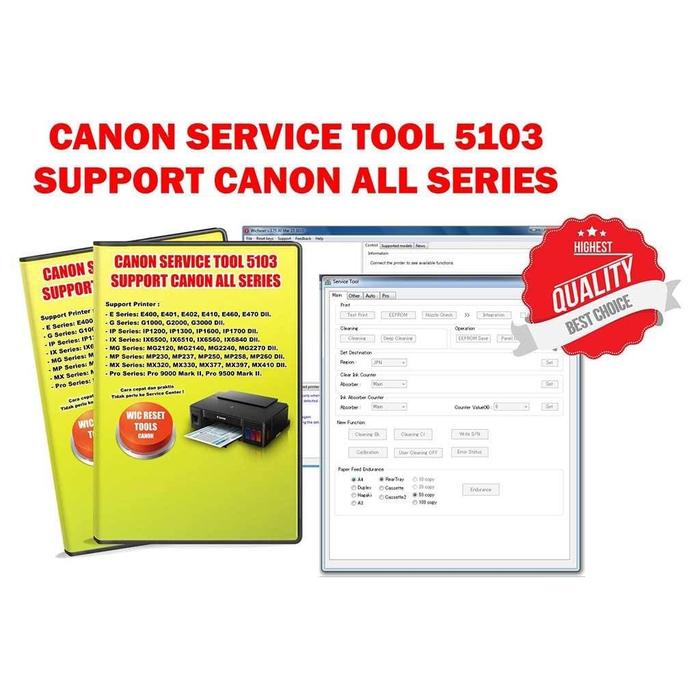 Jual Reset Canon Service Tool V4905 V5103 Reset Printer Canon E400 G1000 Kab Lombok Timur Fastprint Tokopedia