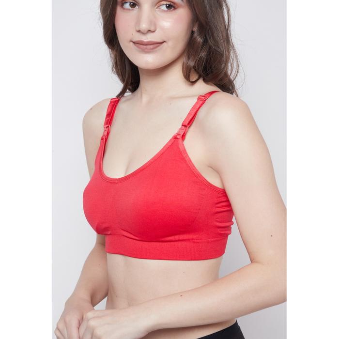 Gambar Eve Maternity Bra Menyusui Premium Seamless Nursing Bra BH148 - Merah, S dari Eve Maternity Store undefined Tokopedia