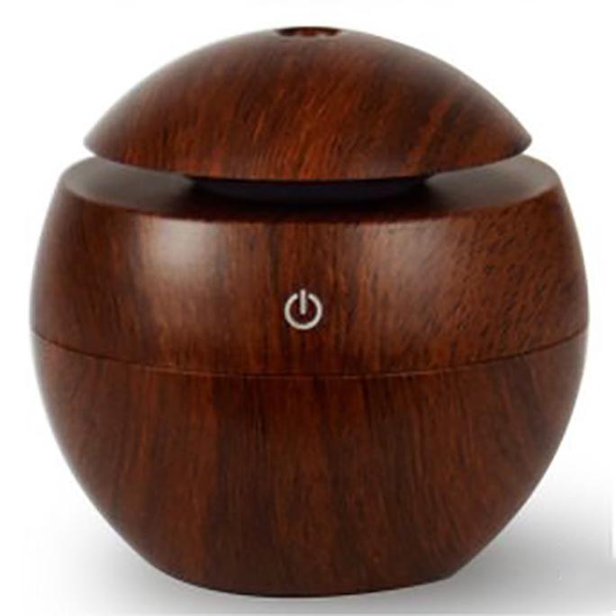 Gambar Wooden essential oil Diffuser Ultrasonic Humidifier pelembab ruangan - Cokelat dari espressivo undefined Tokopedia