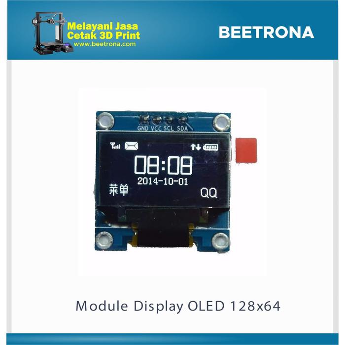 Gambar Module Display OLED 128x64 LCD 12C 0.96'' Inch Arduino - Biru-Kuning dari Beetrona undefined Tokopedia
