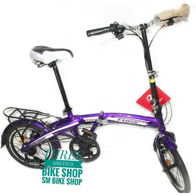 Jual Terbaru Dan Terlaris Sepeda Lipat Exotic 2625 16 Inch Ungu Alloy Jakarta Barat Alkatirisalfa Tokopedia