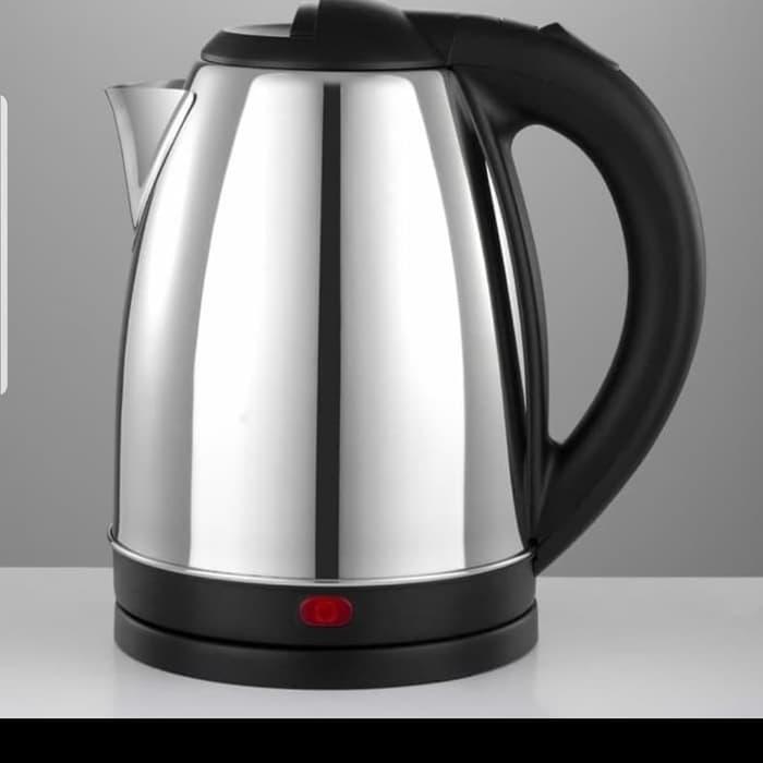 Gambar Pemanas Air Portable 2 Liter Teko Listrik Kettle Elektrik 2L Stainless dari Lockgamerz Electronic undefined Tokopedia