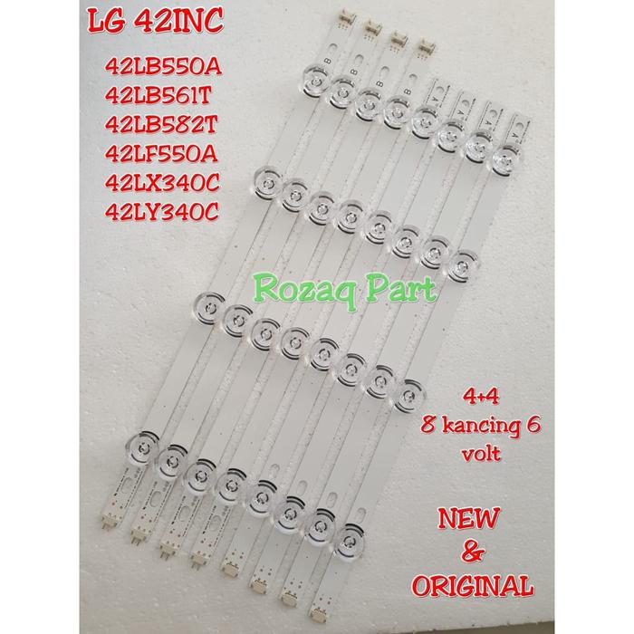 Jual Lampu Backlight Tv Lg 42lf550a 42lb550a 8 Kancing 6v Kota Tegal Spare Part Lcd Led Tv Tokopedia
