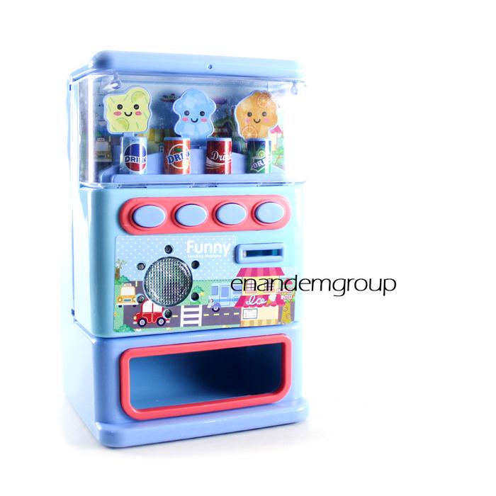 Gambar Mainan Edukasi Anak Mesin Jual Otomatis Vending Machine - Biru dari enandemshop undefined Tokopedia