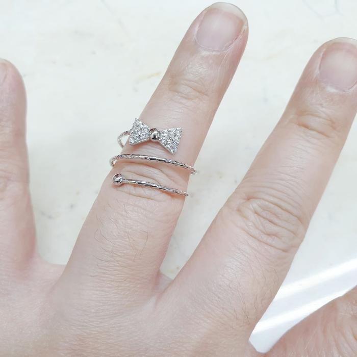 Jual Cincin Emas Putih Lilit Pita Jakarta Pusat Toko Emas Sinar Terang Tokopedia