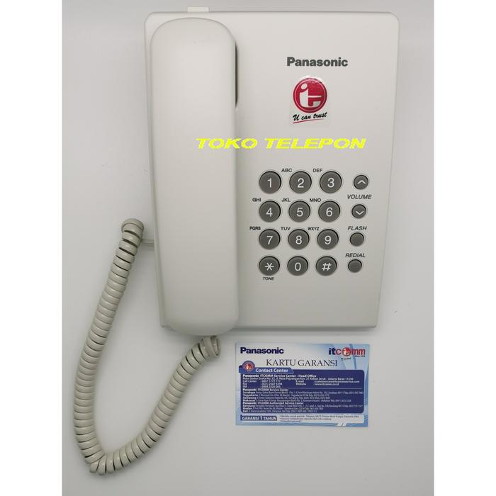 Gambar Telepon Panasonic / Telepon Rumah/Telepon Kantor KX-TS505/TS 505 - Putih dari TokoTelepon undefined Tokopedia