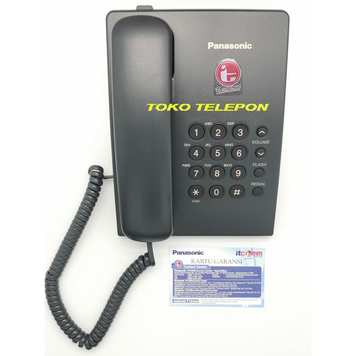 Gambar Telepon Panasonic / Telepon Rumah/Telepon Kantor KX-TS505/TS 505 - Hitam dari TokoTelepon undefined Tokopedia
