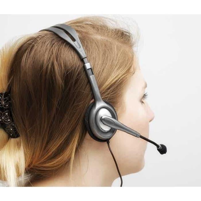 LOGITECH H110 Stereo Headset Logitech H 110 Headphone Mic Jack Audio di  Takkasihmurah85 Tokopedia