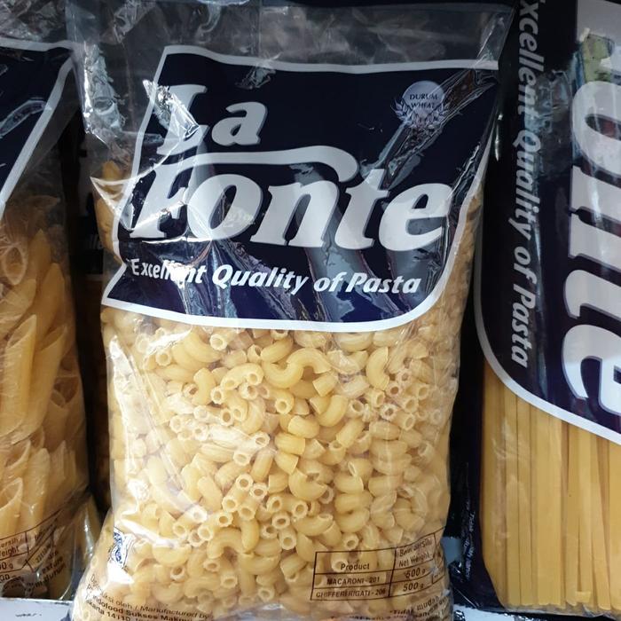 Gambar MAKRONI / MAKARONI LA FONTE 500g dari JOGJA SNACK IMPORT undefined Tokopedia
