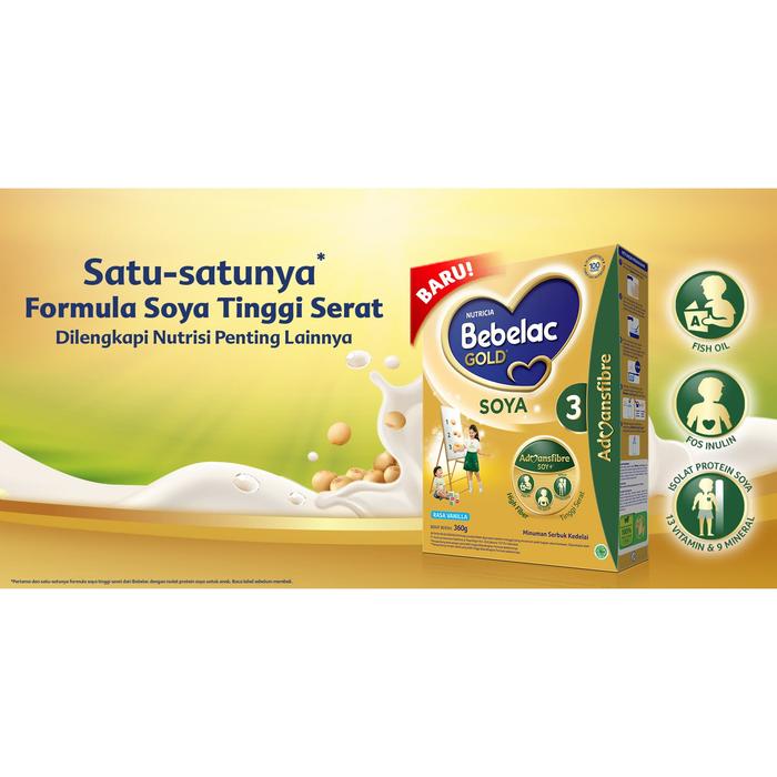 Gambar BEBELAC Gold Soya 3 Susu Vanila Box - 360gr dari Alruby undefined Tokopedia