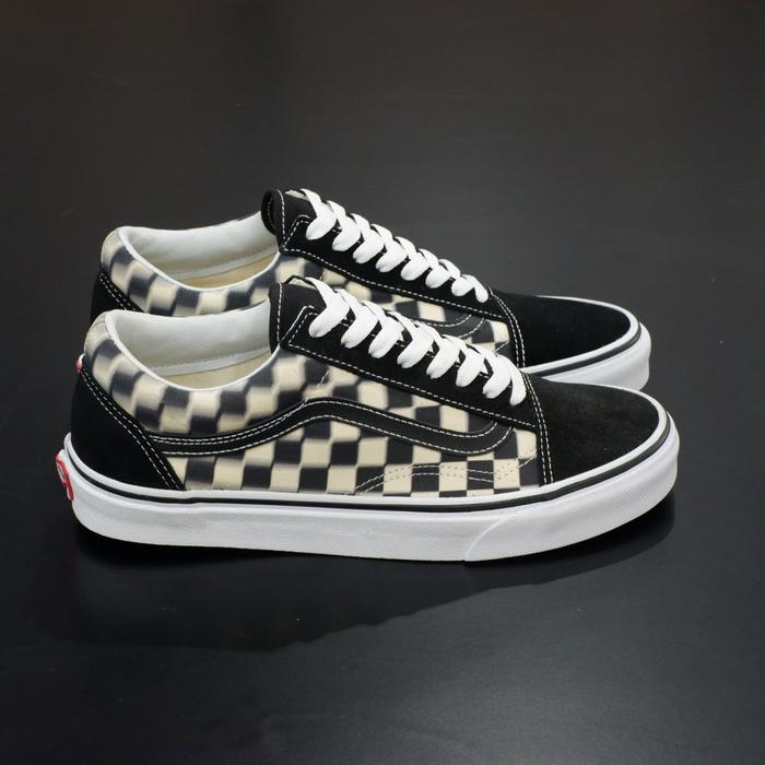 Blurry Vans Vans Checkerboard Blur Slip On Blurred Checkerboard - Main Image