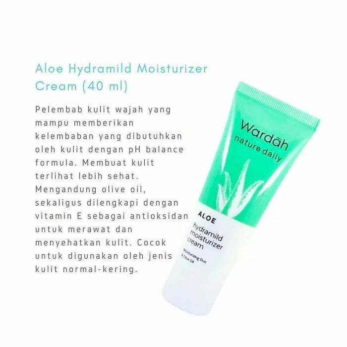 wardah aloe hydramild moisturizing cream