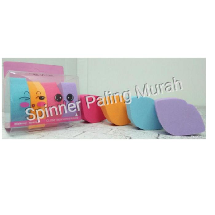 Gambar SPON BIBIR ISI 4 SPONS SPONGE BLENDER MINI MAKE UP BEAUTY BLENDER dari Spinner Paling Murah undefined Tokopedia