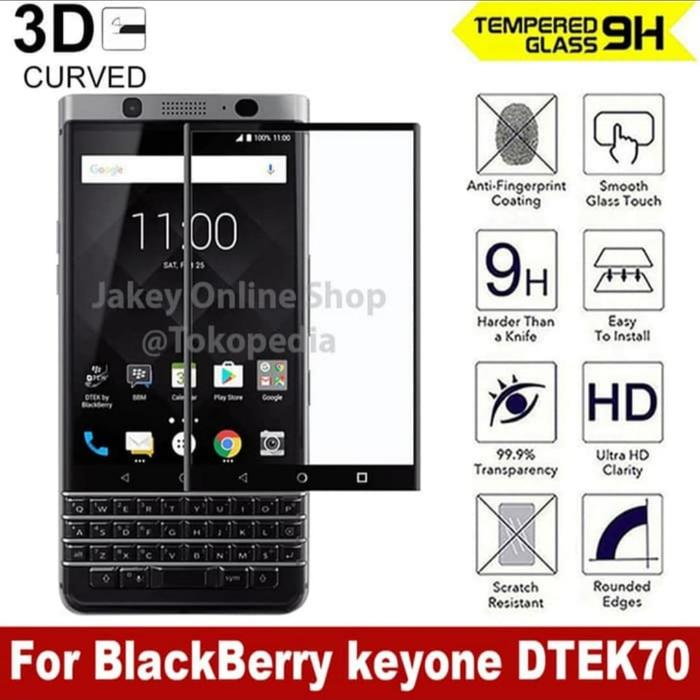 Gambar Tempered Glass 3D BB Blackberry KEYone DTEK70 DTEK 70 Premium Glass - Black dari JakeyOnlineShop undefined Tokopedia