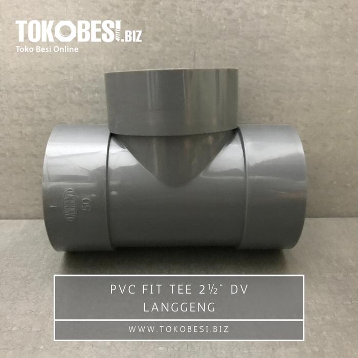 Gambar PVC Fit Tee 2½" DV merk Langgeng dari Teguh tokobesi undefined Tokopedia