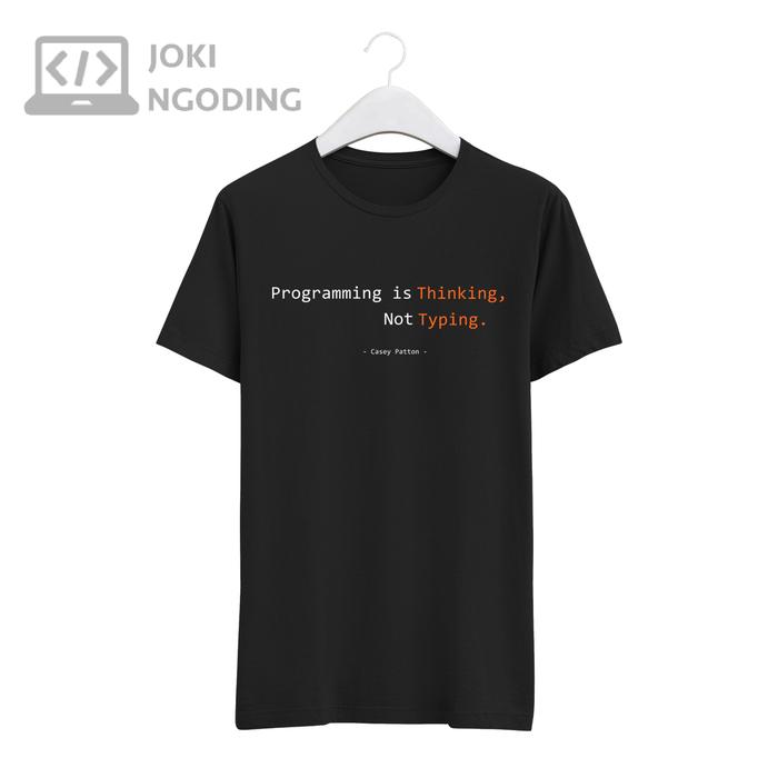 Gambar Kaos Programmer Casey Patton - Hitam, M dari Joki Ngoding undefined Tokopedia