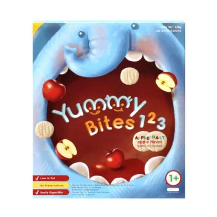 Gambar YUMMY BITES 123 APPLE FLAVOR 50GR BOX dari BahagiaMarket_NEW undefined Tokopedia