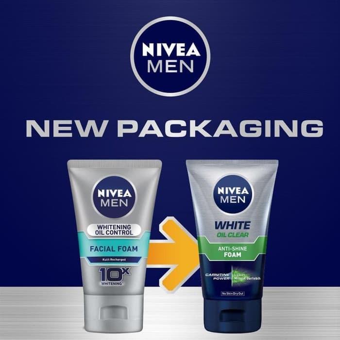 Gambar Nivea Men Facial Foam Whitening Oil Control / Sabun Wajah 100 gr dari vyzone undefined Tokopedia