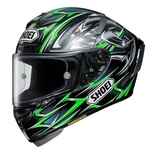 Jual Helm Shoei X14 X-Fourteen Yanagawa 5 TC-4 Green Black - Kab 