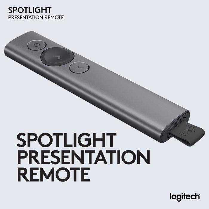 Gambar LOGITECH PRESENTER SPOTLIGHT REMOTE /POINTER SPOTLIGHTBERGARANSI RESMI - Abu-abu dari VENUS SHOP JAKARTA undefined Tokopedia