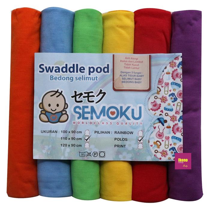 Jual Ikono 6 Pcs Bedong Selimut Anak Bayi Warna Polos Semoku Jakarta Barat Octoryzaaputra Mall Tokopedia
