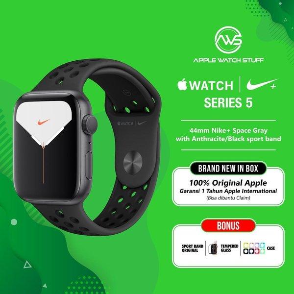 Jual Promo Apple Watch Series 5 44mm Nike Space Grey with Anthracite - Kota  Yogyakarta - KartikakuStore | Tokopedia