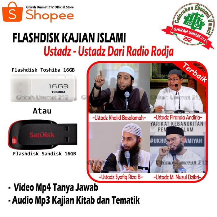 Jual Flashdisk 16gb Kajian Islami Ceramah Islam Kajian Sunnah Radio Rodja Jakarta Barat Belinda Ja Tokopedia