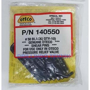 Gambar OTECO Shear Pin for PRV Pressure Relief Valve - Hitam dari Drillindo Teknik undefined Tokopedia