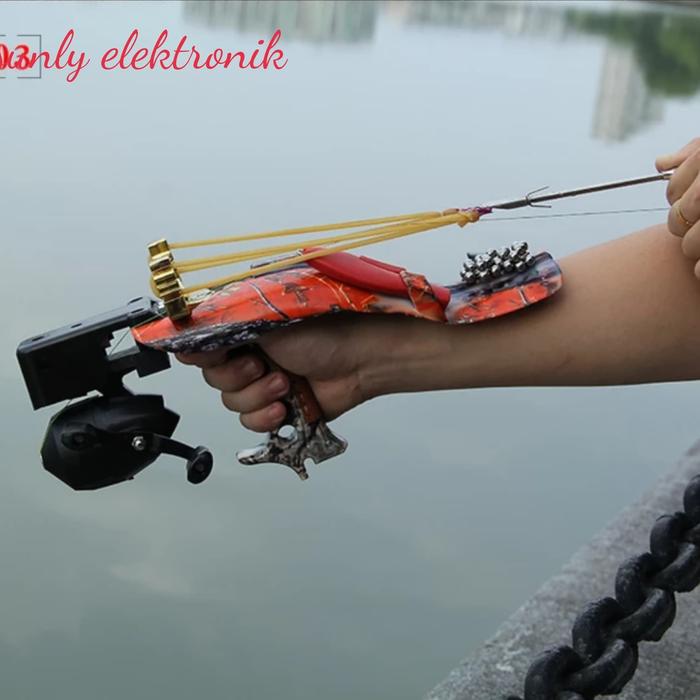 Gambar laser ketapel slingshot berburu mancing hutan gun shooting ikan panah dari Sunly elektronik store undefined Tokopedia