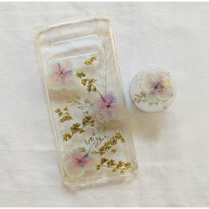 Gambar Wild Grass + Hydrangea Phone Case - Pakai Popsocket dari Pretty Preserves undefined Tokopedia