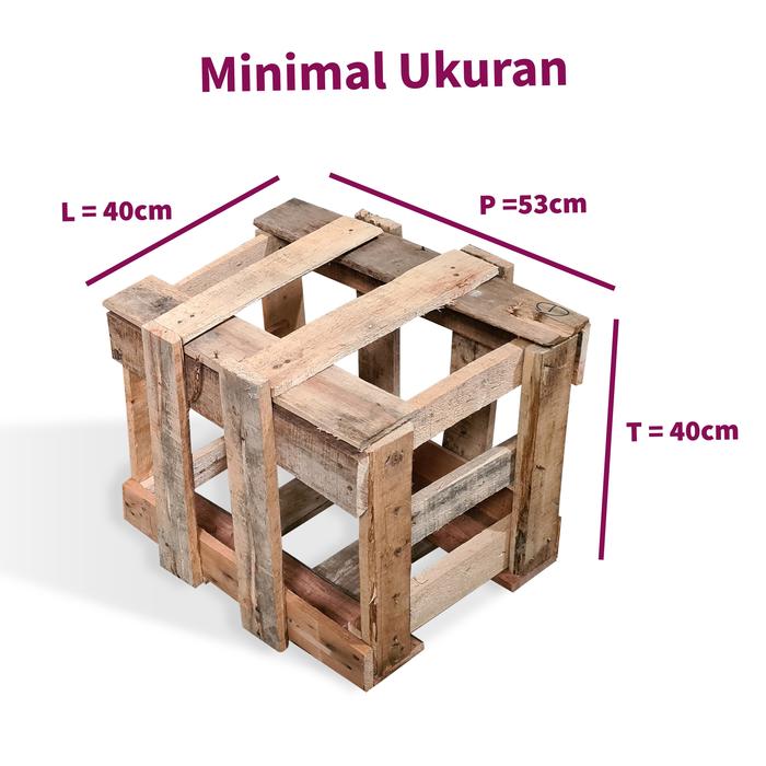 Gambar Ekstra Kemasan Kayu (Packing Kayu) - Ukuran S - S dari Kirin.indonesia undefined Tokopedia