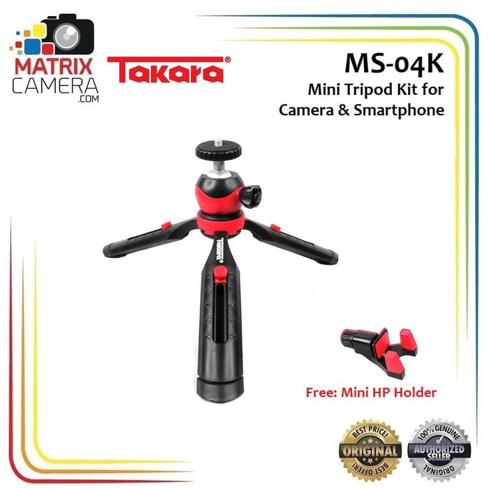 Gambar Takara MS-04K Mini Table Tripod for Camera, Smartphone, etc. dari Matrix Camera_NEW undefined Tokopedia