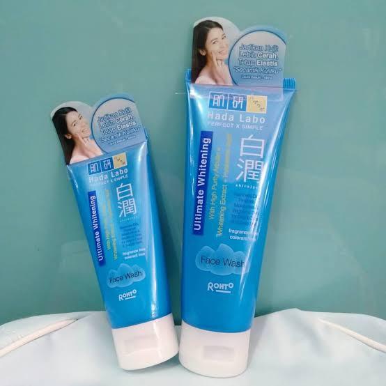 hada labo ultimate whitening face wash